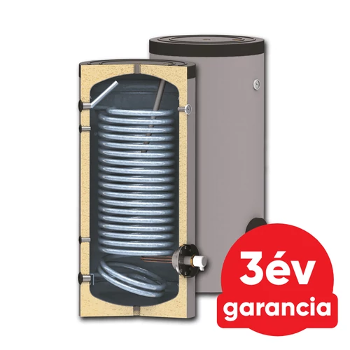 Értékcsökkent SUNSYSTEM SWP N 200 indirekt használati meleg víz tartály hőszivattyúhoz (168 liter) - 1 hőcserélővel