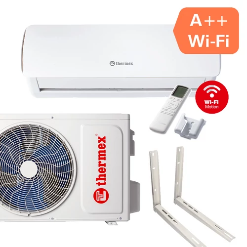 THERMEX SUR 12 WiFi oldalfali split hűtő-fűtő klíma, csepptálca fűtéssel, tartó konzollal (R32 - 3,5 kW)