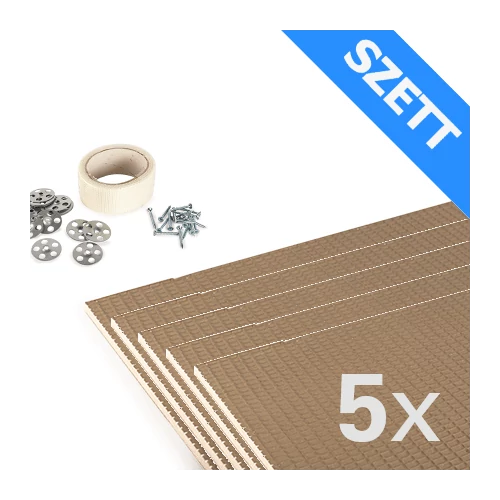 U-HEAT polisztirol szigetelőlap szett 10 mm - 3 m²  /  60 x 100 cm