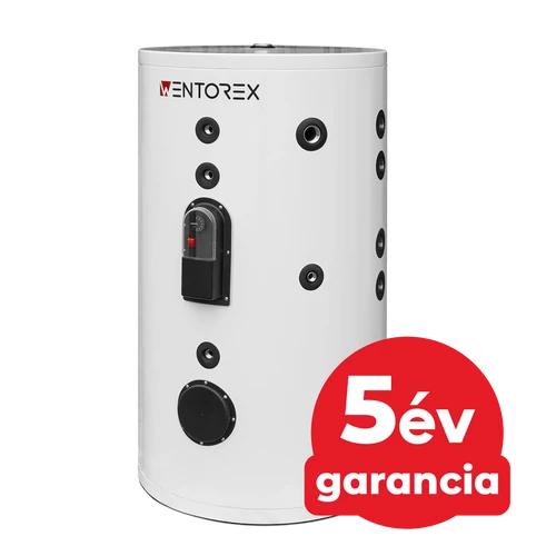 rozsdamentes, két hőcserélős álló indirekt HMV tartály 750 liter / WENTOREX 