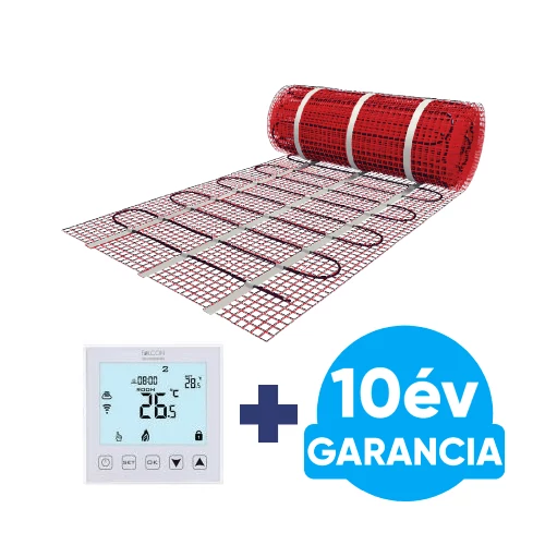 Wentorex U-HEAT Mat elektromos fűtőszőnyeg 15 m2 / 2250 Watt + digitális WiFi termosztát / padlófűtés szett