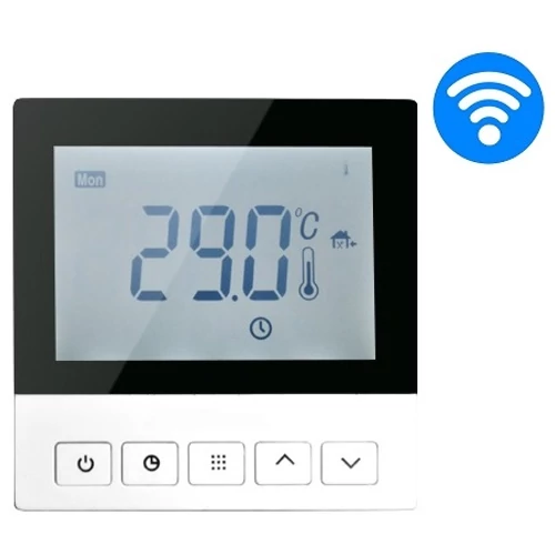 Wi-Fi Control Digitális óratermosztát szobahőmérséklet és padlóhőmérséklet szenzorral