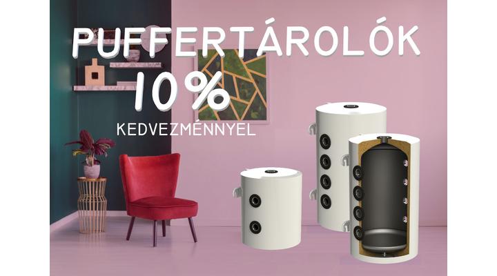 Fűtési puffertárolók 10% kedvezménnyel