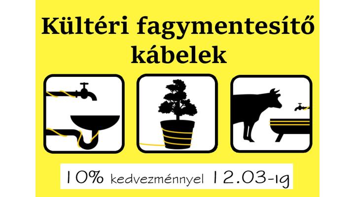 Fagymentesítő fűtőkábel akció: 10% árengedmény!