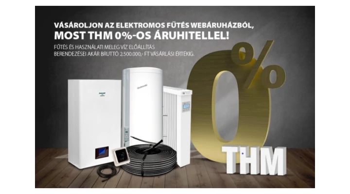 Vásároljon THM 0%-os áruhitellel!