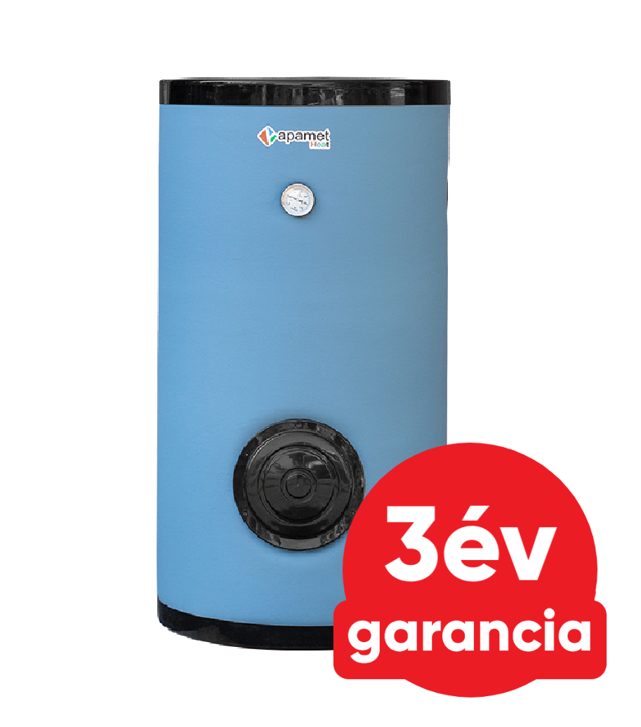 APAMET HP BOT 200 indirekt használati meleg víz tartály hőszivattyúhoz (1 megnövelt hőcserélő - 200 liter - 0 kW)