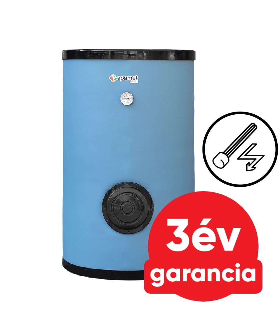 APAMET HP BOT 300 indirekt használati meleg víz tartály hőszivattyúhoz (300 liter) - 1 hőcserélővel, 4,5 kW-os fűtőbetéttel