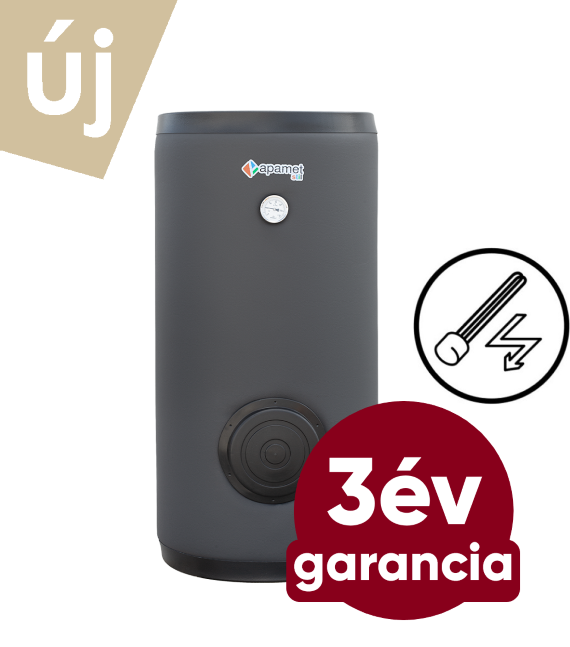 APAMET S1 BOT 150 álló indirekt HMV tartály (138 liter / 1 hőcserélő / 3 kW -os fűtőbetéttel)