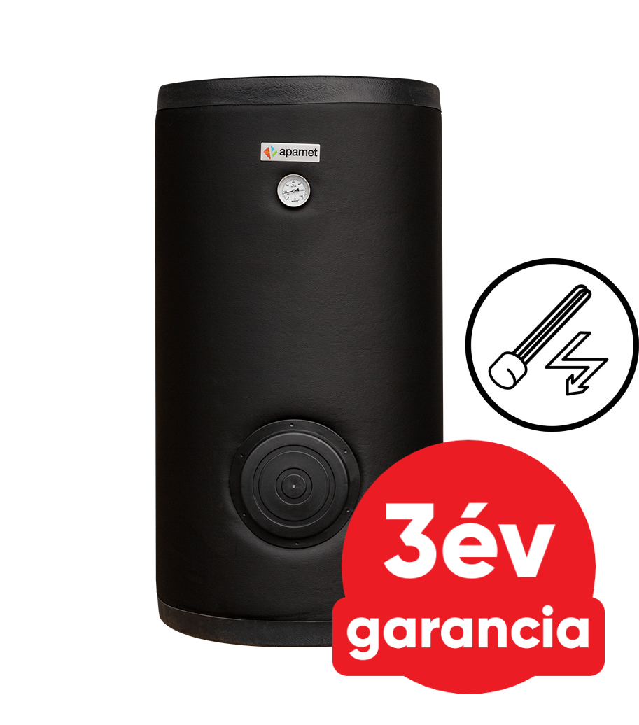 APAMET STIL S2 BOT 200 álló indirekt HMV tartály (200 liter / 2 hőcserélő /  3 kW fűtőbetéttel)