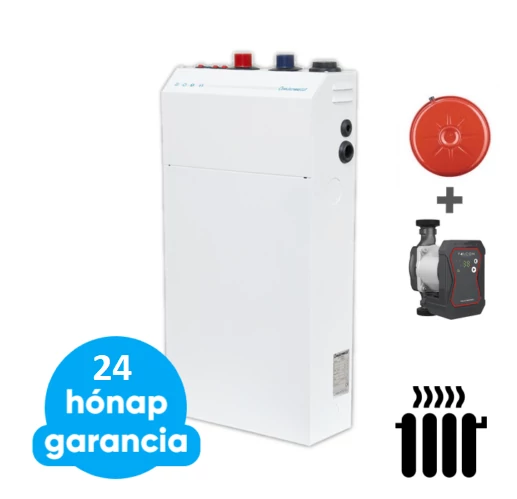 Centrometal El-Cm Basic Szett 18 kW elektromos kazán központi fűtéshez tágulási tartállyal és Falcon keringető szivattyúval