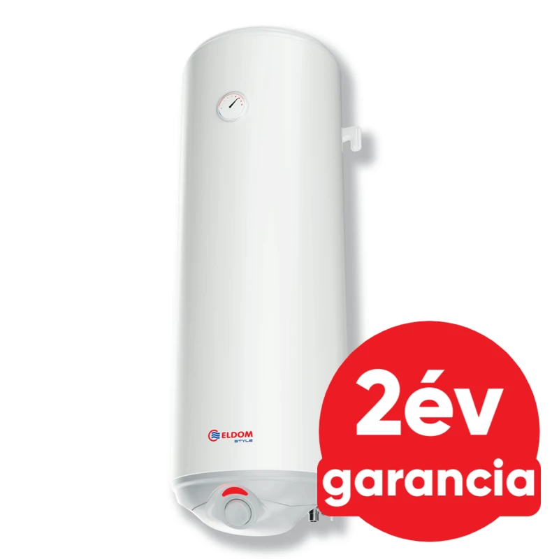 ELDOM Style D 80 literes keskeny zománcozott elektromos vízmelegítő száraz fűtőbetéttel (2 kW - 387 mm Ø)