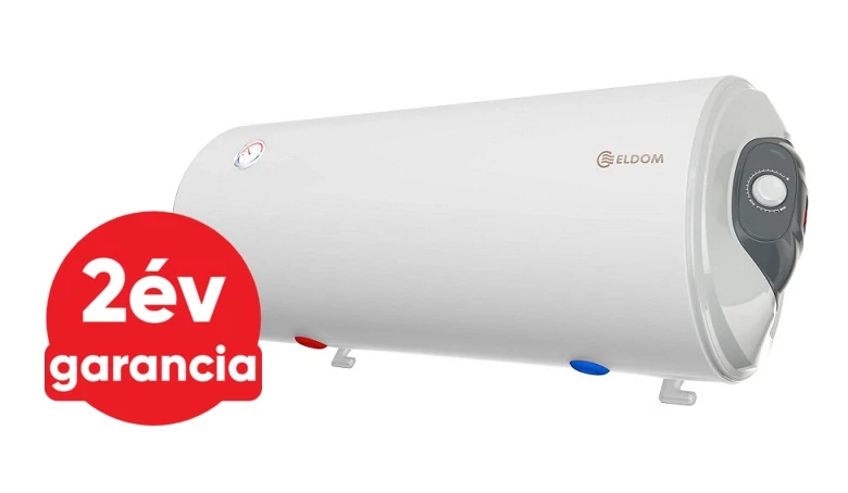 ELDOM Favourite 120 HBR vízszintes elektromos vízmelegítő (3 kW - Ø 462 mm - 120 liter - alsó bekötés)