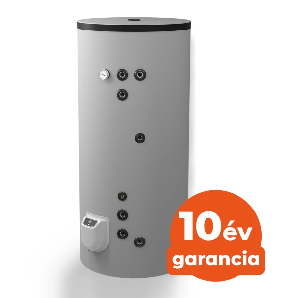 ELDOM Green Line S21 500 álló indirekt HMV tartály (500 liter / 2 párhuzamos hőcserélő / 9 kW elektromos fűtőbetét)