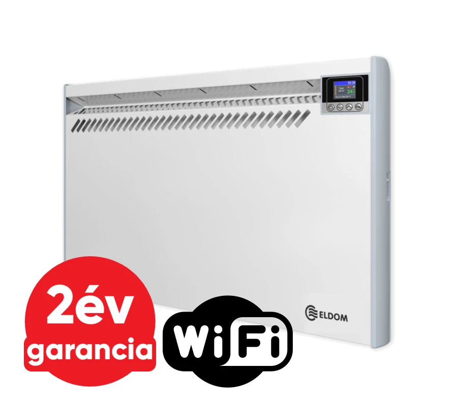 ELDOM RH 10N WiFi elektromos konvektor programozható vezérléssel (1000 Watt - iOS és Android)