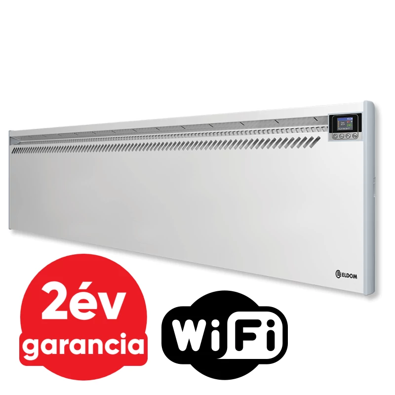 Értékcsökkent  ELDOM RH 30N WiFi elektromos konvektor programozható vezérléssel (3000 Watt - iOS és Android)