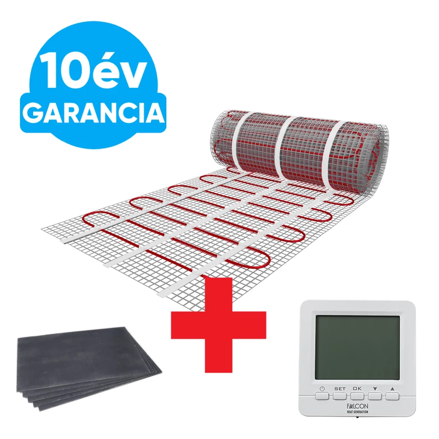 15 m2 U-HEAT fűtőszőnyeg + 15 m2 U-HEAT polisztirol szigetelő lap + WI-FI Control szobatermosztát szett