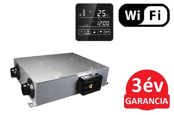 FALCON HRV CENTRAL 350 CF Wi-Fi központi hővisszanyerős szellőztető berendezés