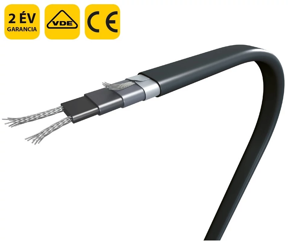 MAGNUM Trace Gutter Heat önszabályozó fűtőkábel ereszcsatornához 20 Watt / méter 10°C-on 230V (MTGH-20)