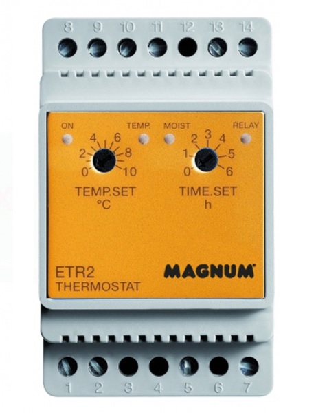 MAGNUM ETR-2 kültéri termosztát (16A / 230V) - nedvesség és hőmérséklet