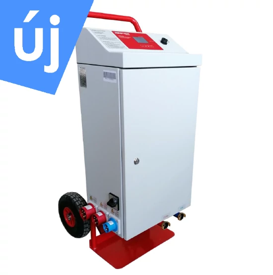 Mikoterm eMobile 36 kW mobil, kocsira szerelt elektromos kazán központi fűtéshez