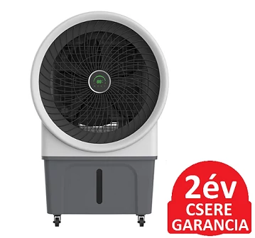 Radialight AER MAX nagy teljesítményű léghűtő ventilátor párásító funkcióval, időzíthető vezérléssel (250 Watt)
