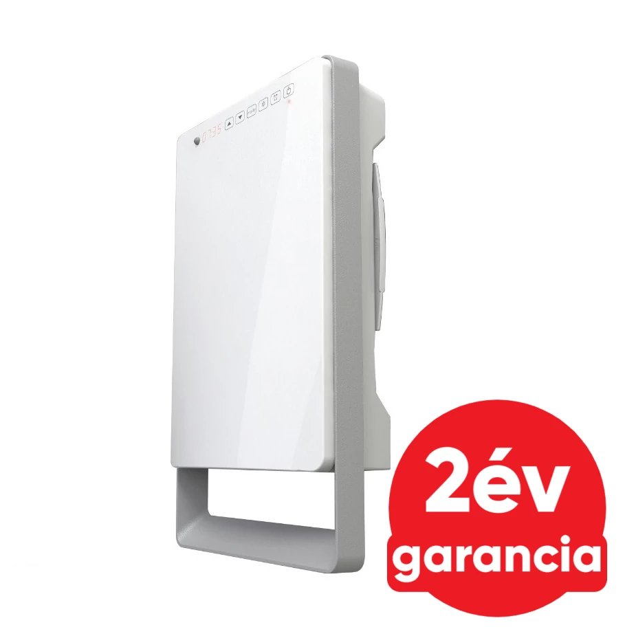 Radialight TOUCH falra szerelhető fürdőszobai fűtő ventilátor programozható vezérléssel (1800 Watt)