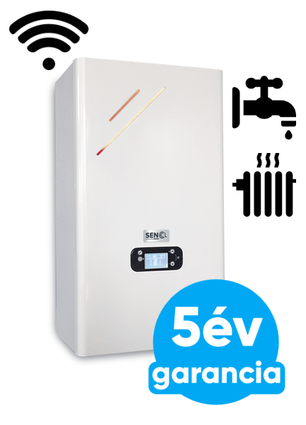 SENKO SENel Combi WiFi 15 kW elektromos kazán fűtéshez és átfolyós rendszerű használati meleg víz előállításhoz