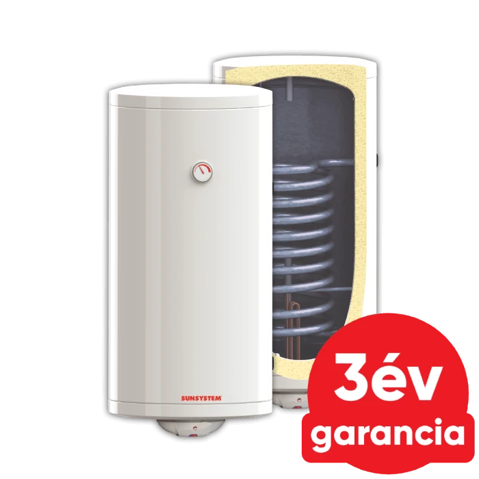 Sunsystem BB V/S1 R 150 fali álló indirekt HMV tartály 1 hőcserélővel (jobbos/ 150 liter / 3 kW)