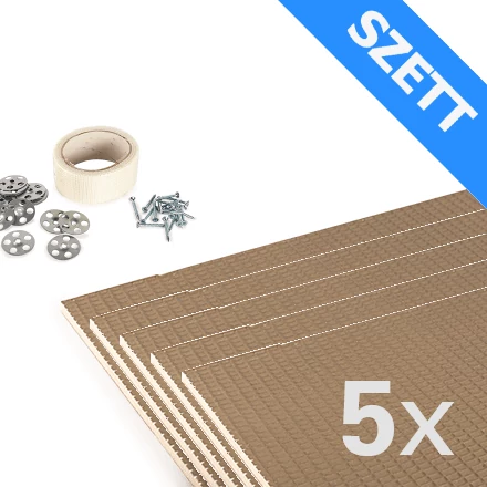 U-HEAT polisztirol szigetelőlap szett 10 mm - 3 m²  /  60 x 100 cm