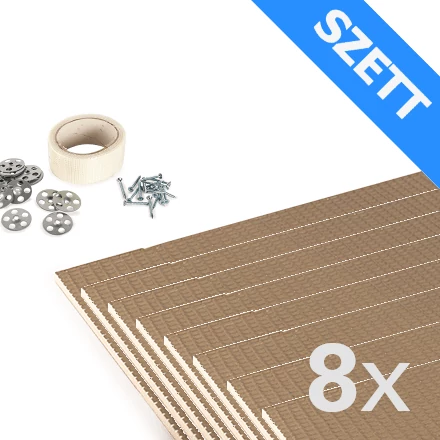 U-HEAT polisztirol szigetelőlap szett 6 mm - 4,8 m²  /  60 x 100 cm