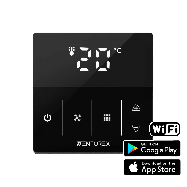 WENTOREX Control FC-2 WiFi digitális fan coil termosztát (3A)