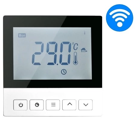 C&F Wi-Fi Control Digitális óratermosztát szobahőmérséklet és padlóhőmérséklet szenzorral