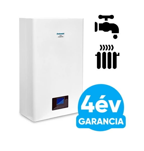 Centrometal El-Cm ePlus 3 kW elektromos kazán központi fűtéshez és indirekt HMV tartállyal kiegészítve meleg víz előállításhoz